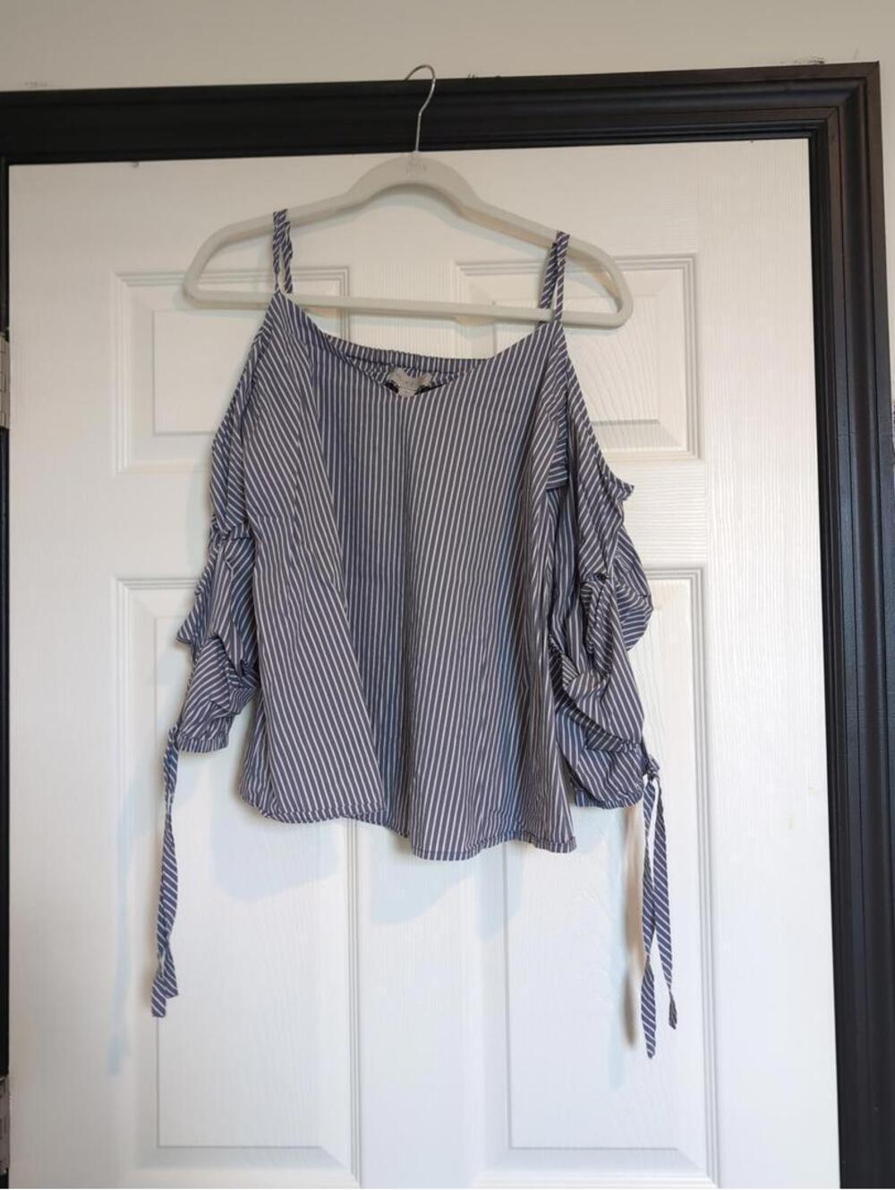 Large cold shoulder top